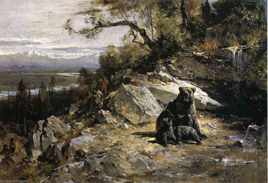Squaw Valley Near Now Ow Wa Aka Old Grizzly-s Den Invaded — Thomas Hill