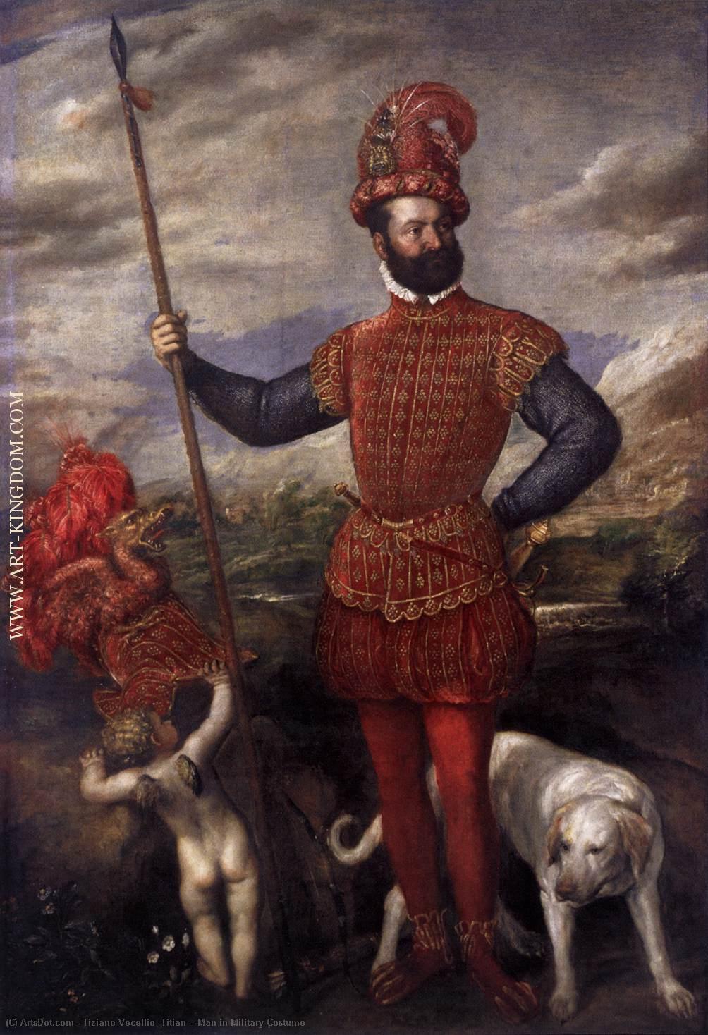 Man In Military Costume — Titian