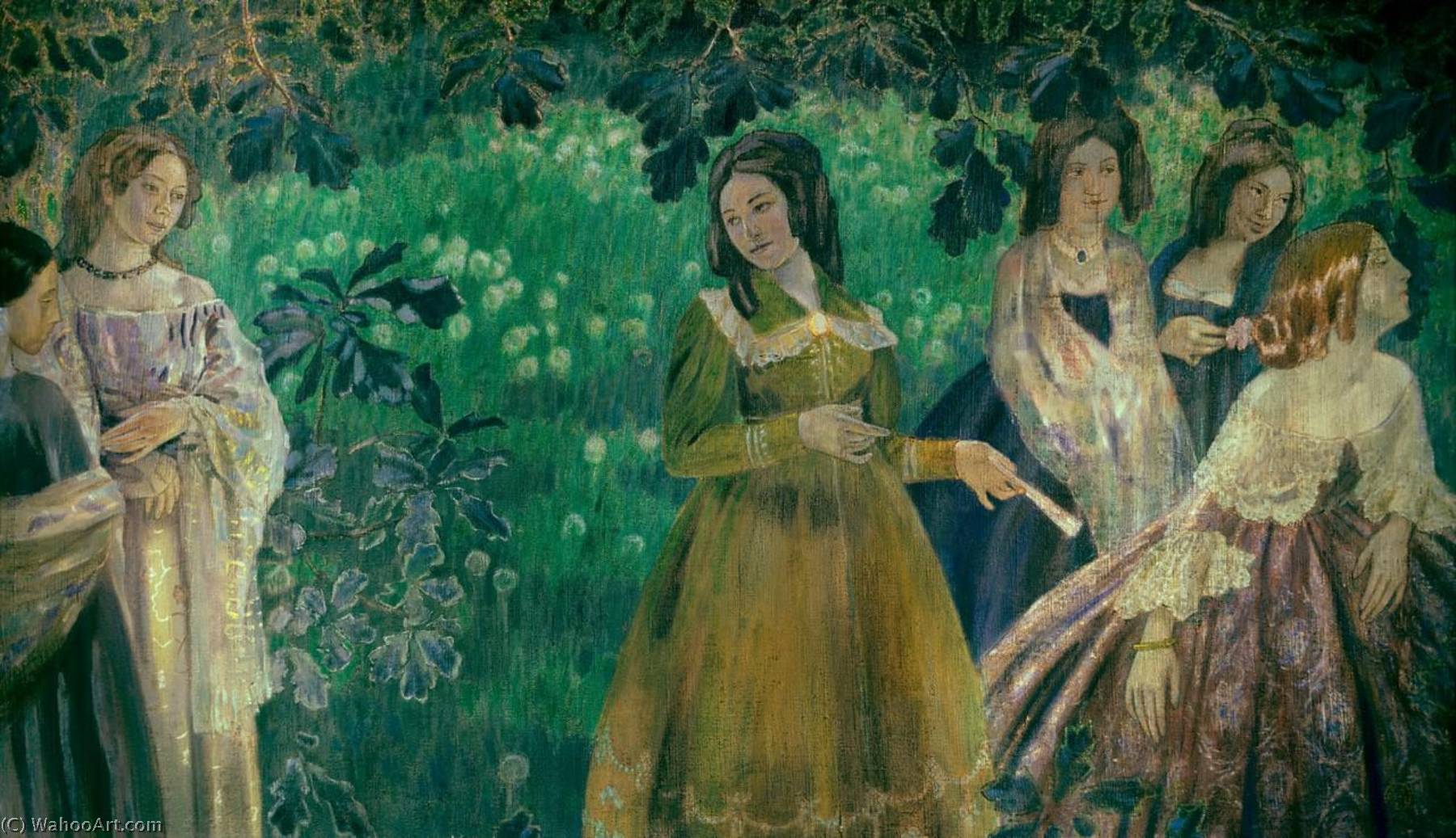 The Emerald Necklace — Viktor Elpidiforovich Borisov Musatov