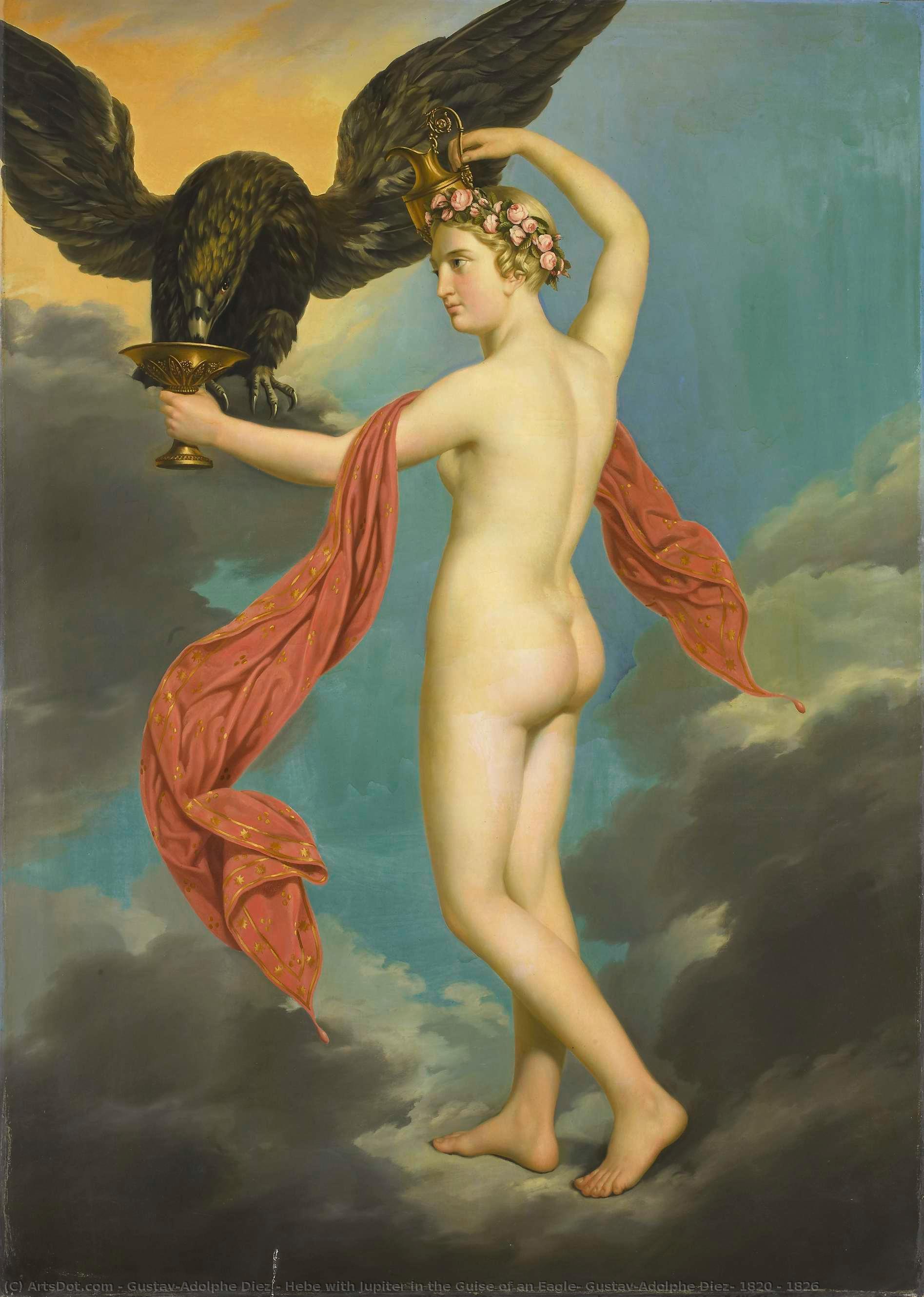 Hebe With Jupiter In The Guise Of An Eagle, Gustav-adolphe Diez, 1820 - 1826 — Gustav-adolphe Diez