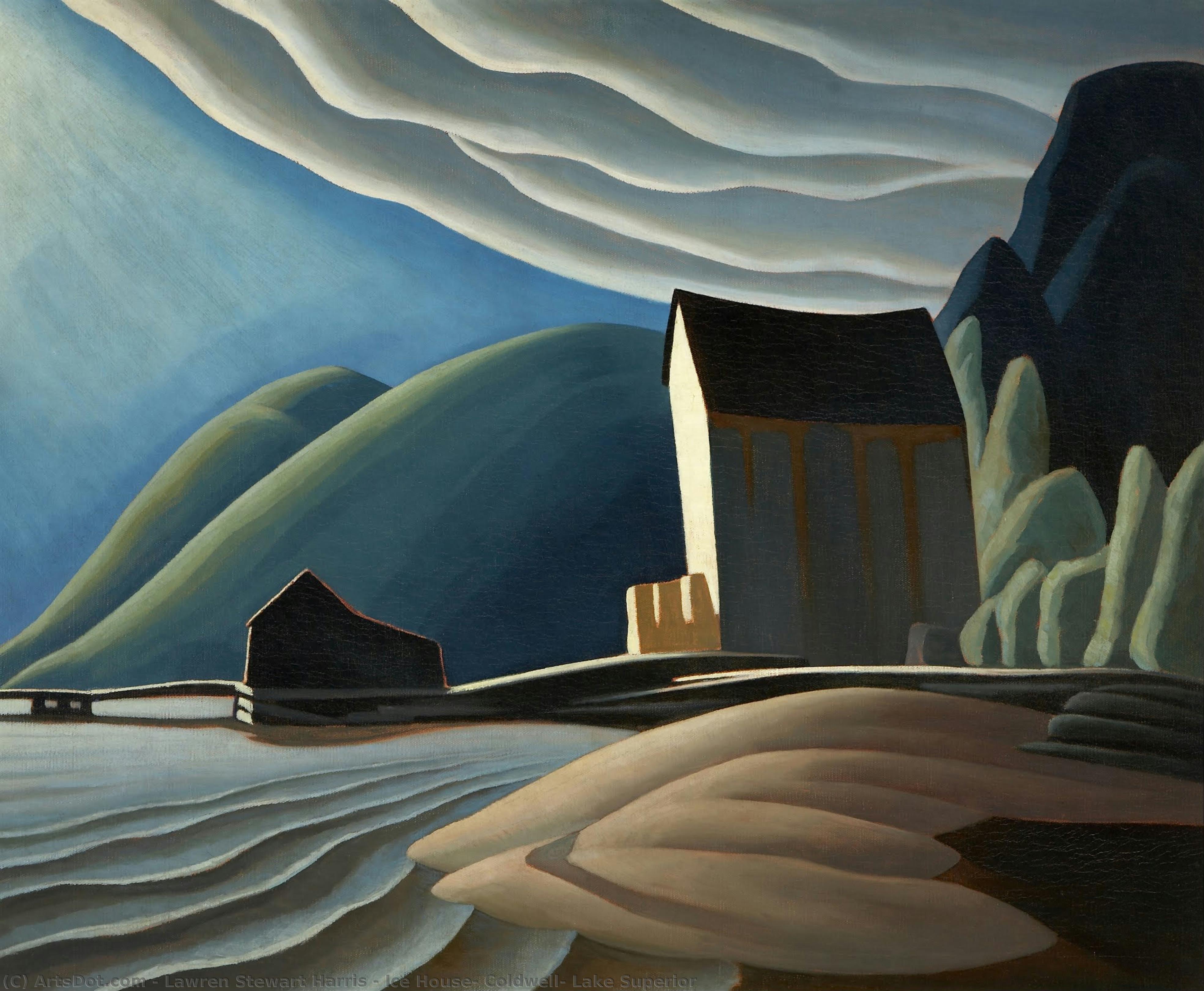 Ice House, Coldwell, Lake Superior — Lawren Stewart Harris
