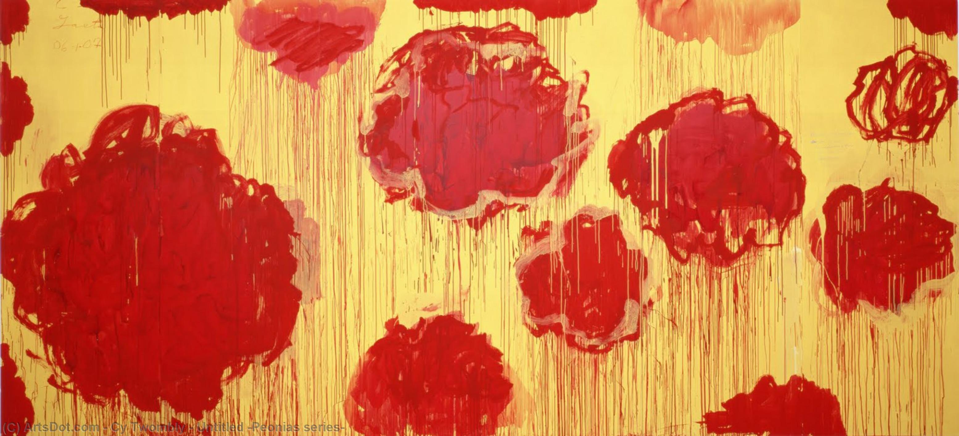 Untitled (peonias Series) — Cy Twombly