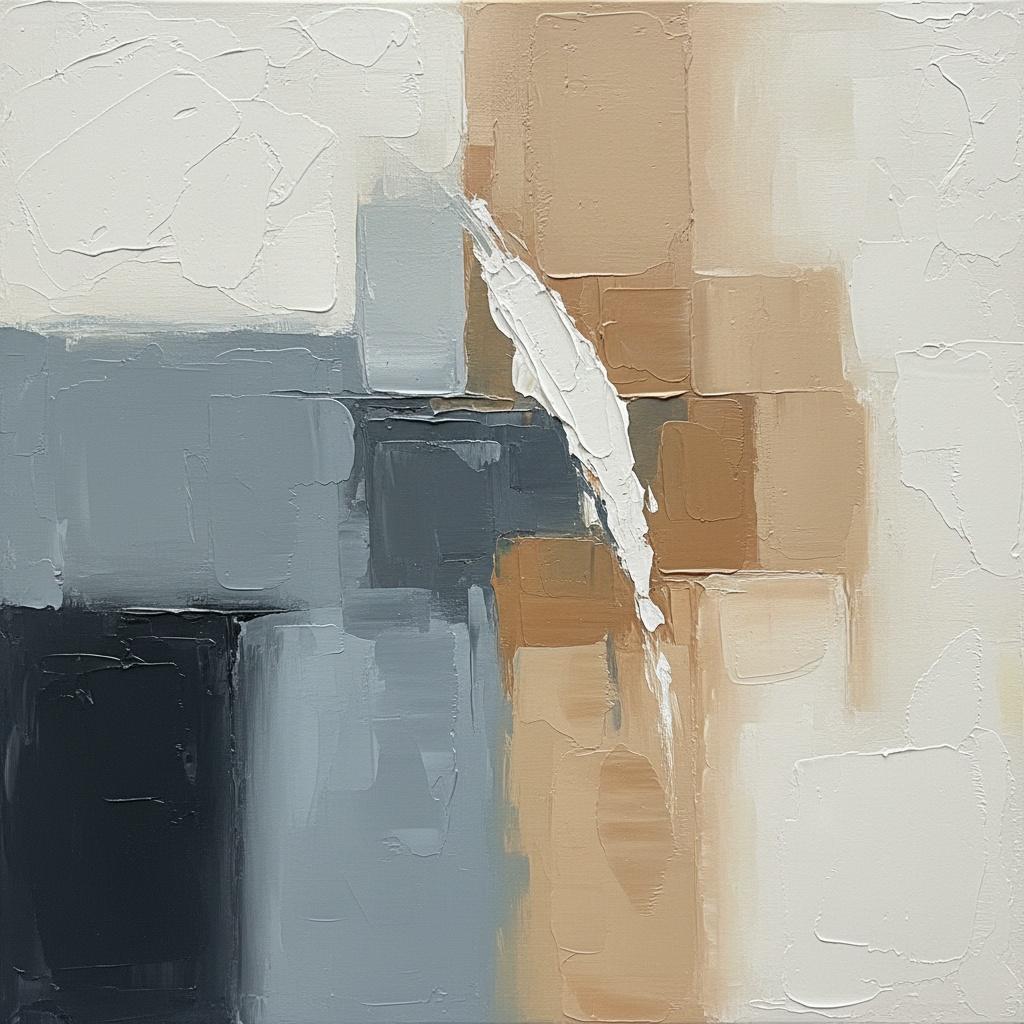 Dichotomy Of Planes: Impasto Dialogue Between Cool Structure And Earthly Light — Christian Noiret