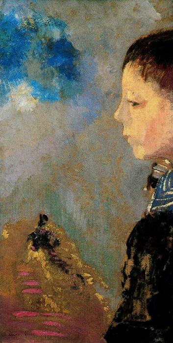 Portrait Of Arï Redon With Sailor Collar — Odilon Redon