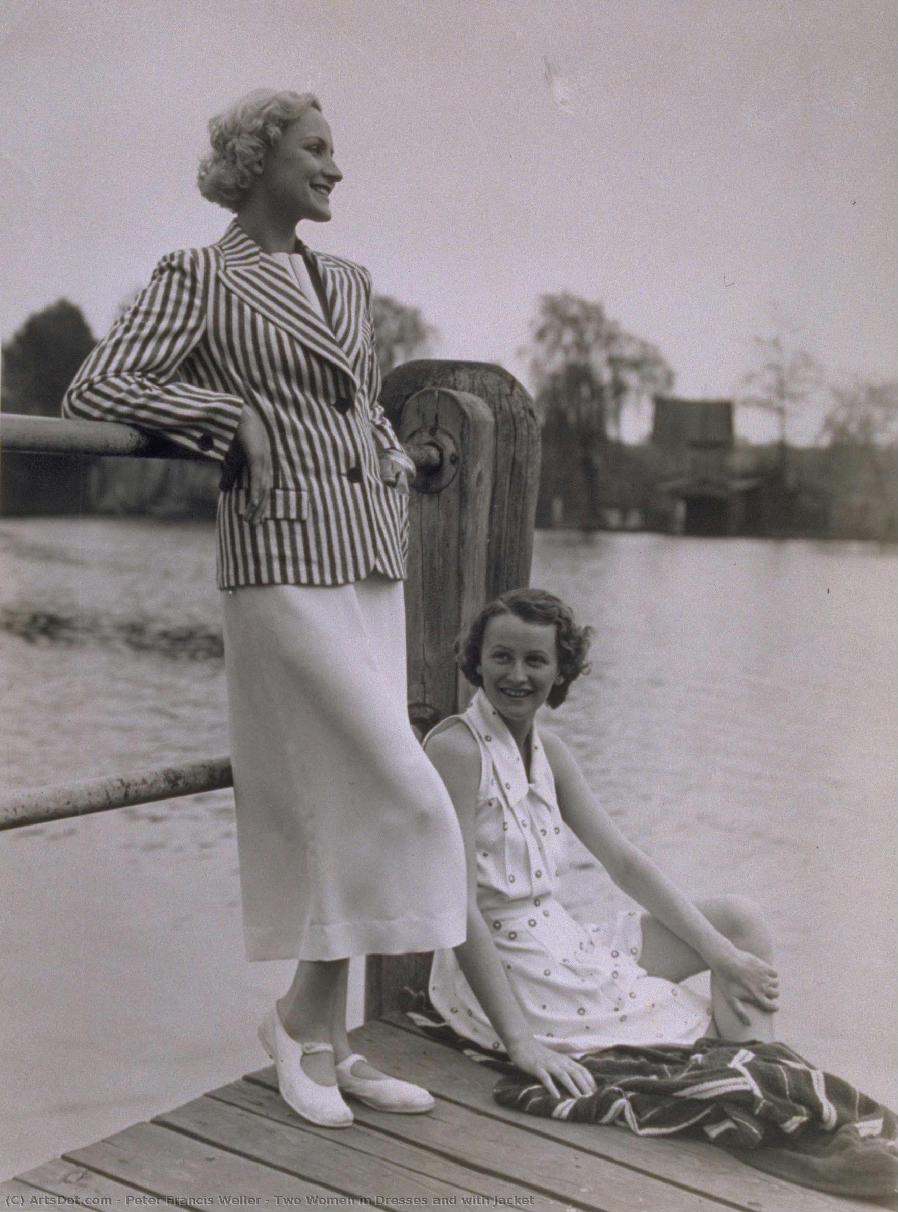 Two Women In Dresses And With Jacket — Peter Francis Weller