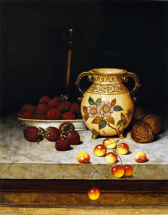Still Life With Queen Anne Cherries — William Mason Brown