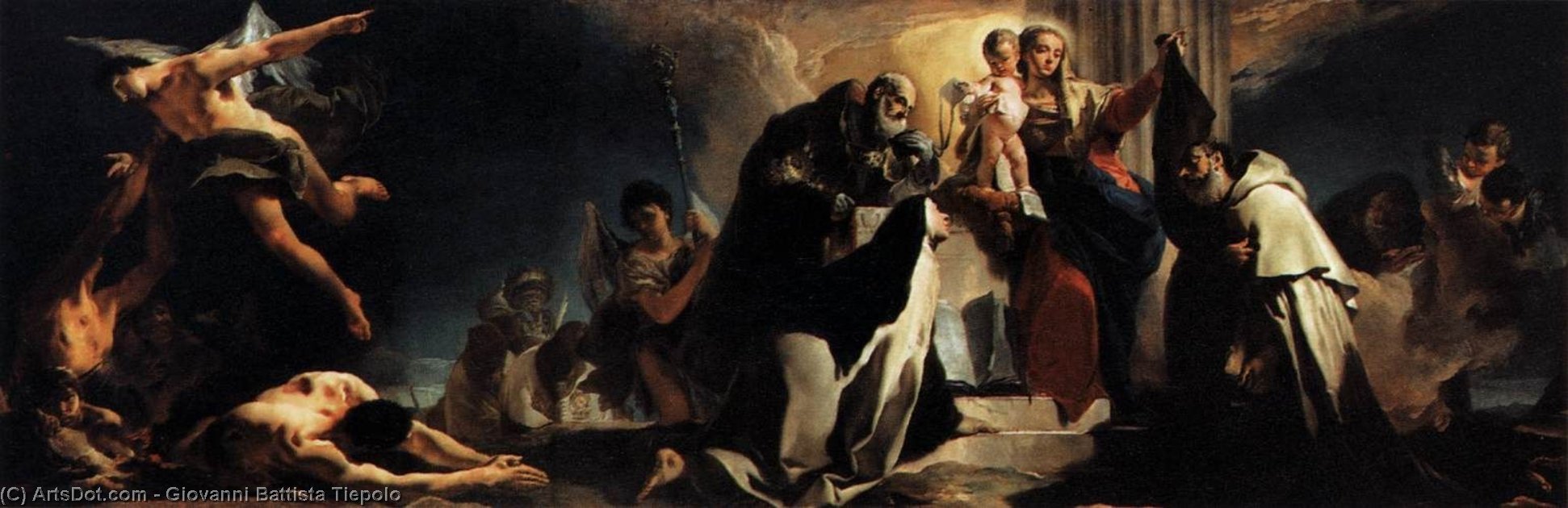 The Madonna Of Carmel And The Souls Of The Purgatory — Giambattista Tiepolo
