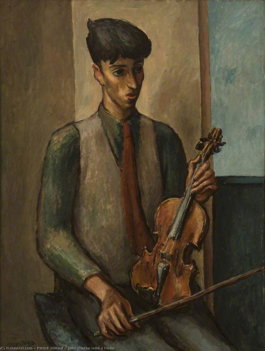 John Minton With A Violin — Patrick Millard