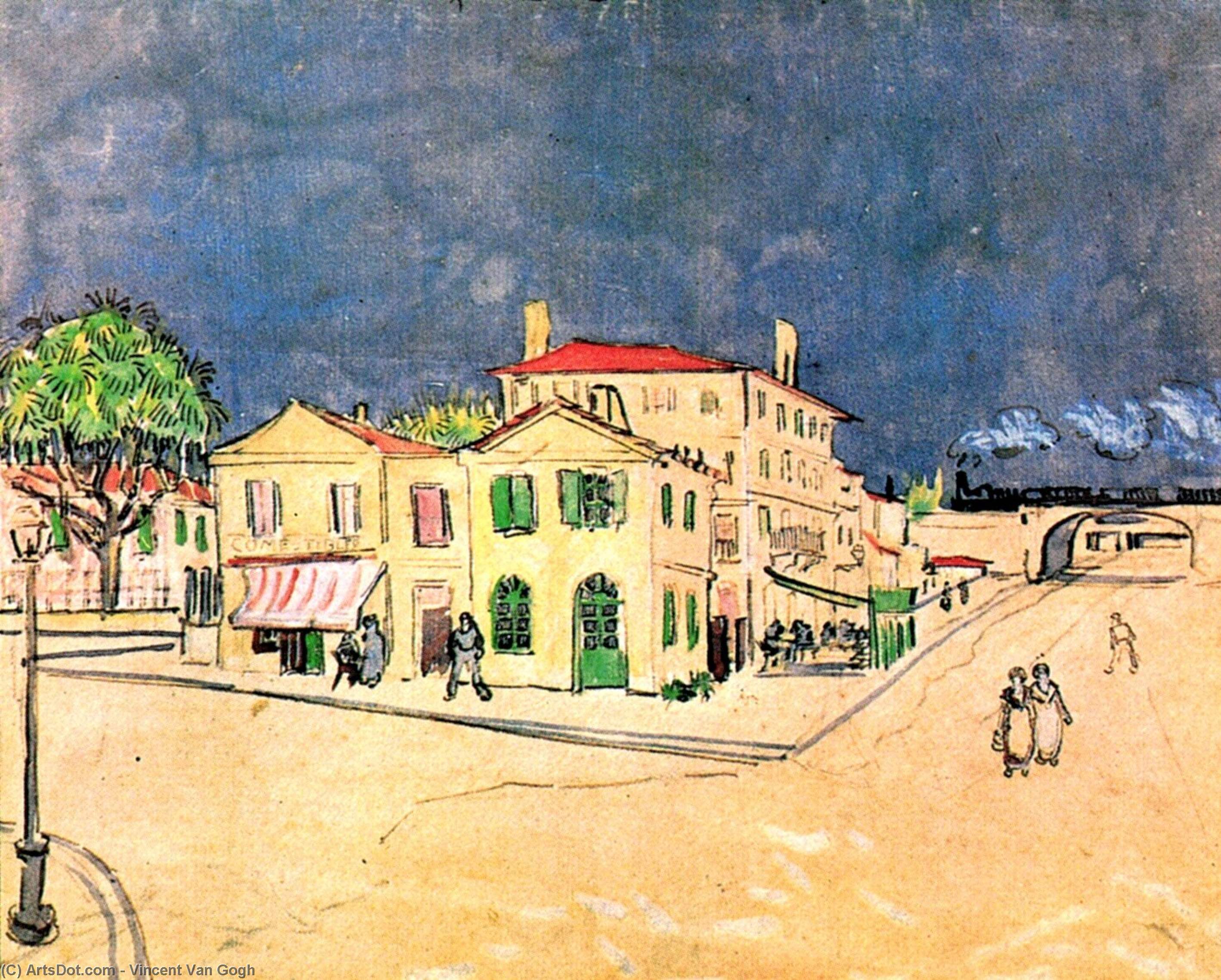 Vincent's Haus In Arles (das Gelbe Haus) — Vincent Willem Van Gogh