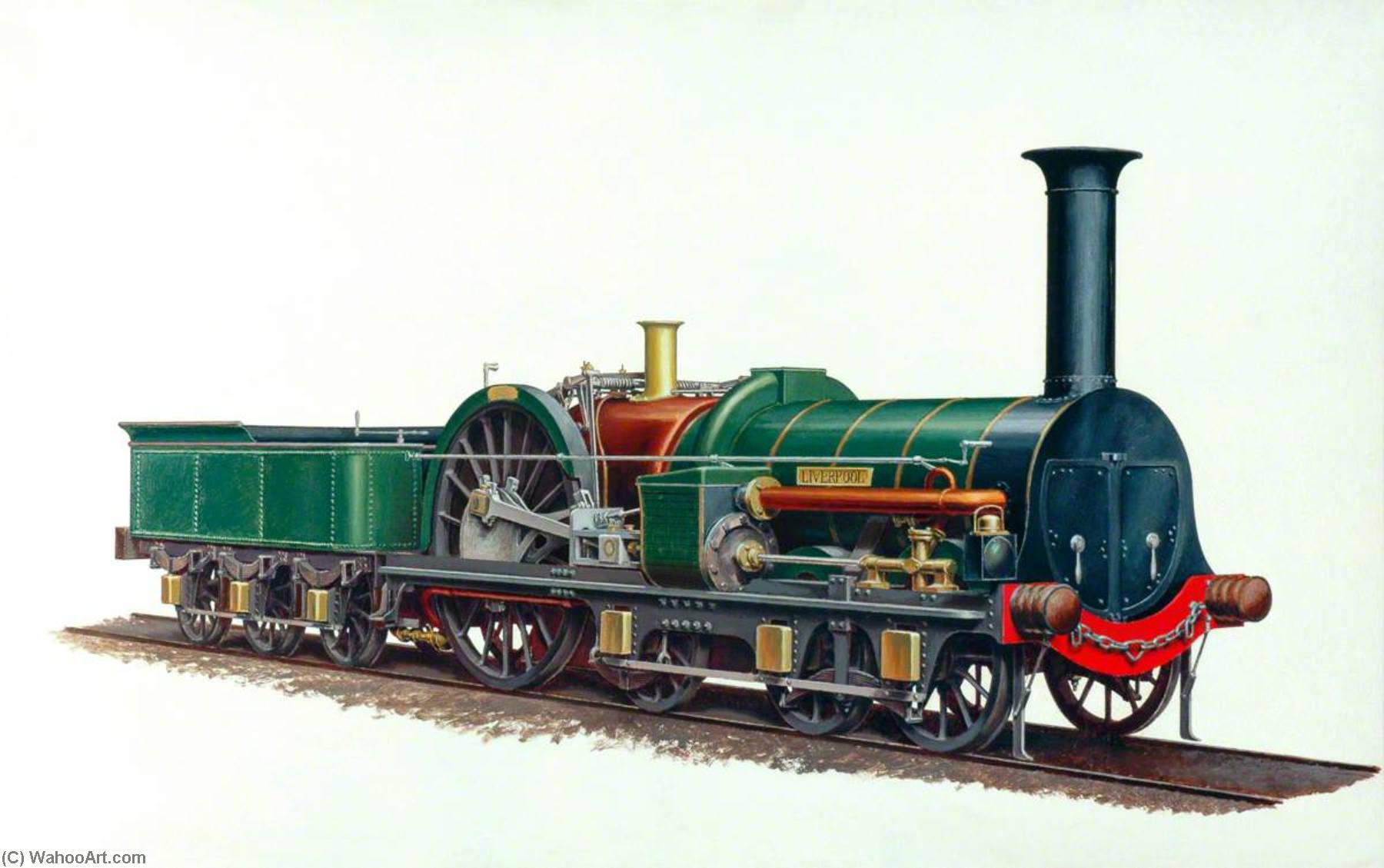 London And North Western Railway 6–2–0 Locomotive 'liverpool' — Henry Maurice Whitcombe