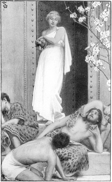 Maiden Of The Brazen Door From Tales Of The Enchanted Islands Of The Atlantic — Albert Herter