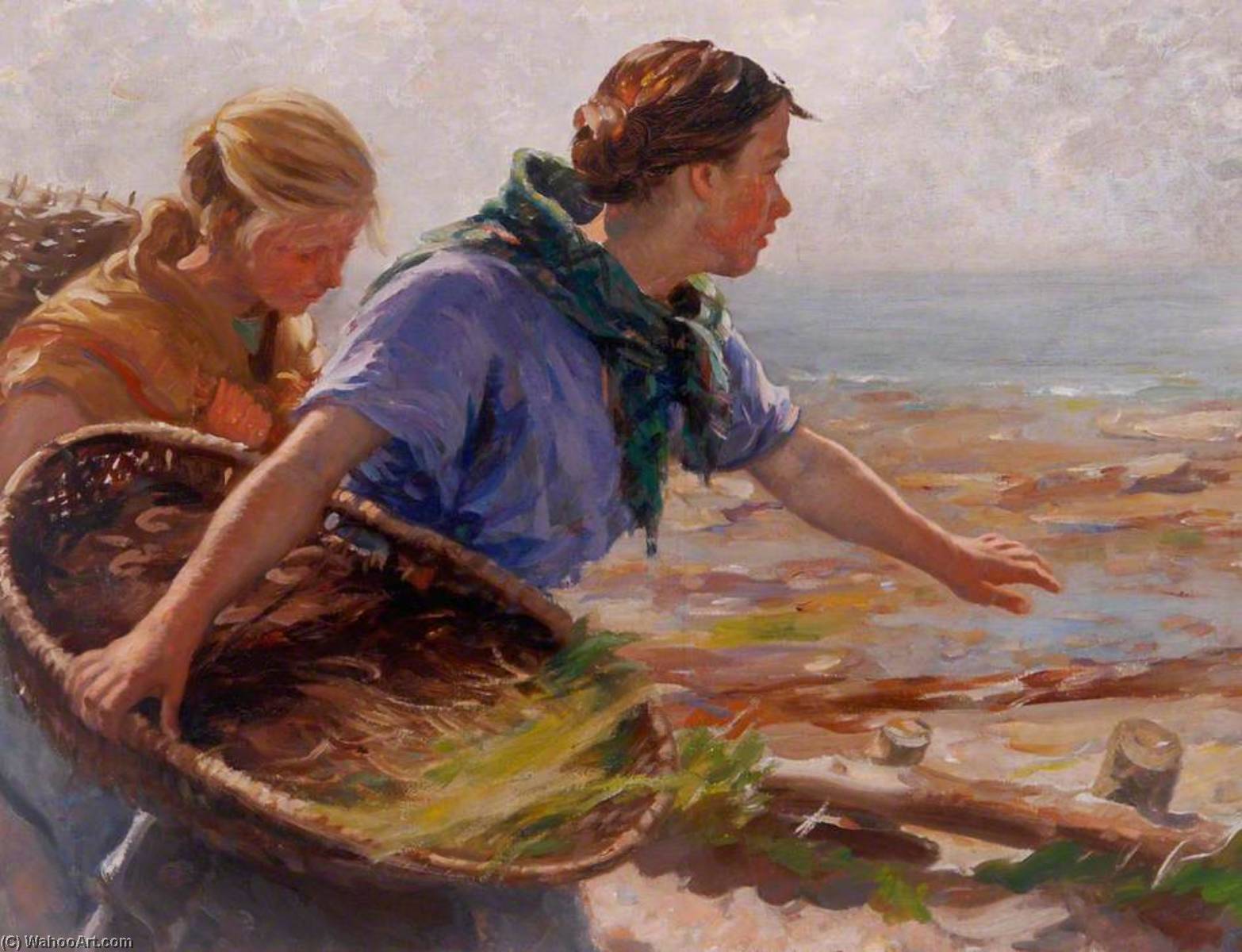 Fishing Girls — William Marshall Brown