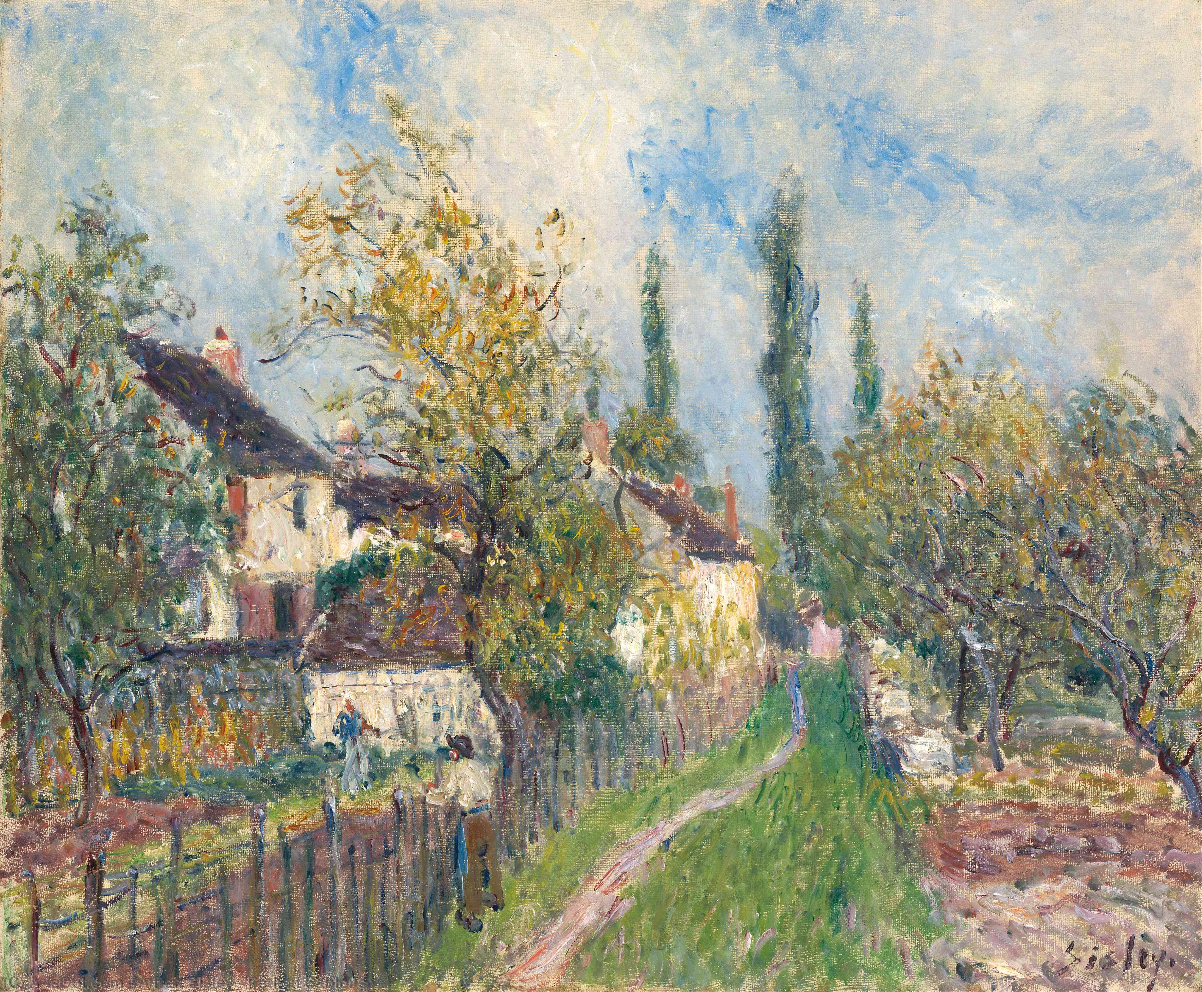 Path At Sablons — Сислей