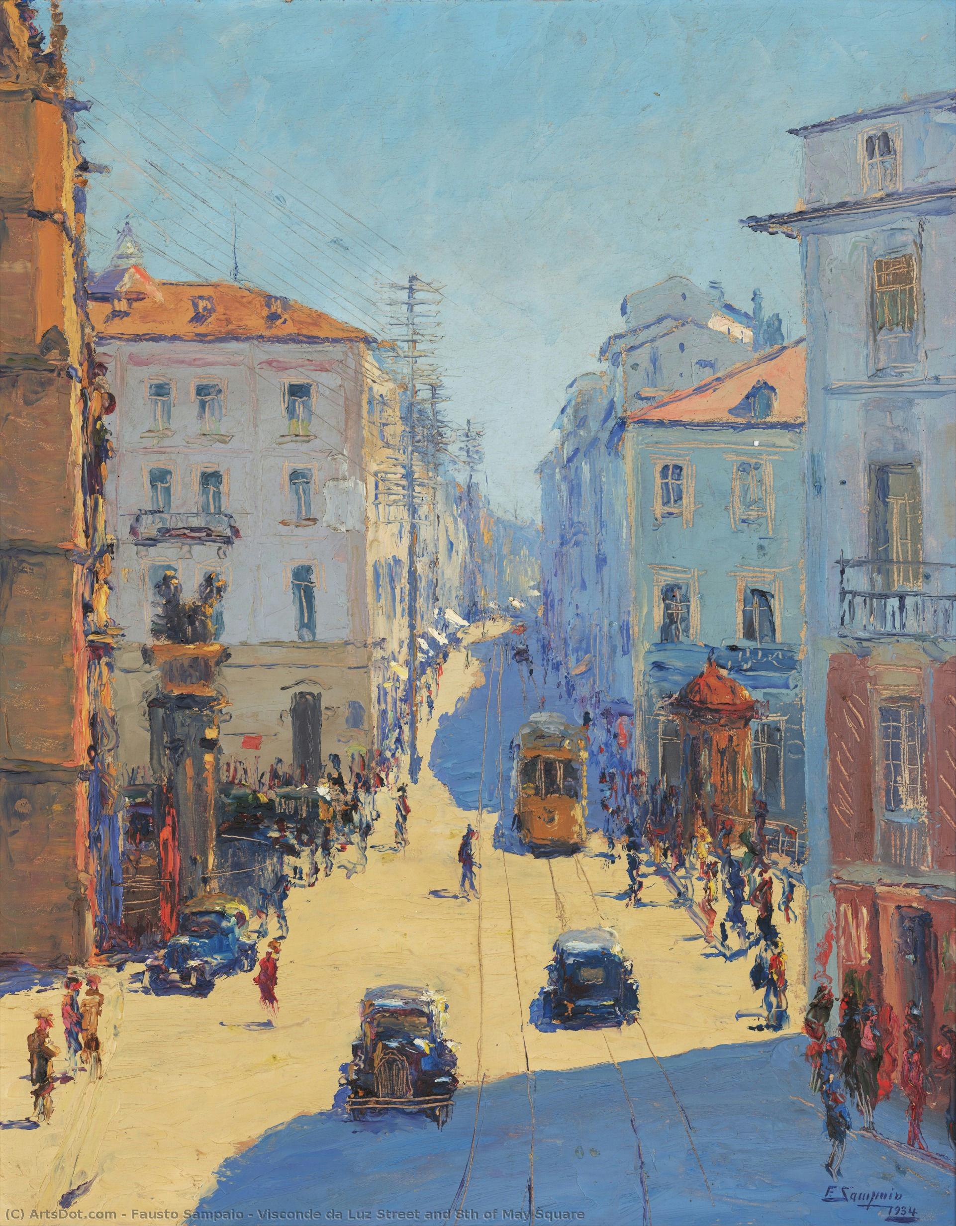 Visconde Da Luz Street And 8th Of May Square — Fausto Sampaio