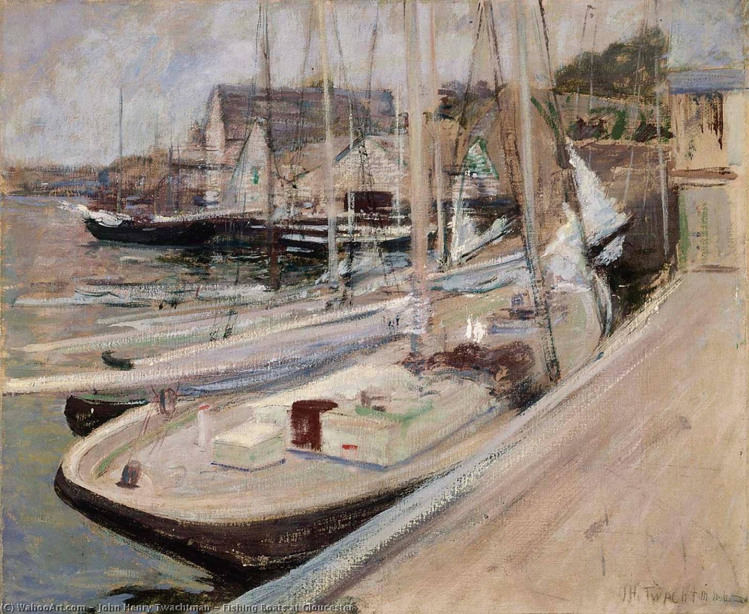 Fishing Boats At Gloucester — John Henry Twachtman