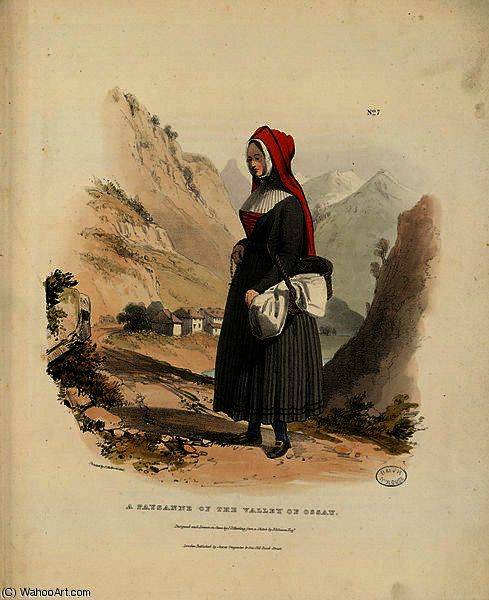 A Paysanne, Of The Valley Of Ossau — Charles Duffield Harding