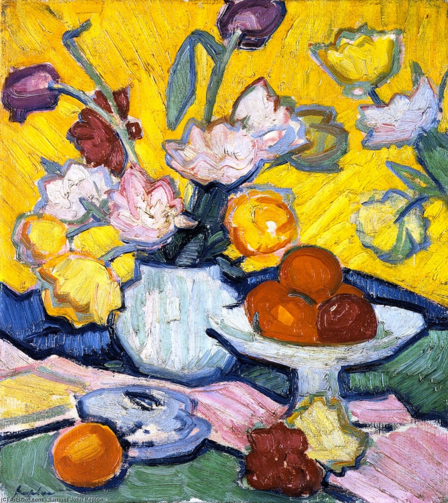 Tulips And Cup — Сэмюэл Джон Пиллой