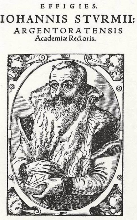 Portrait Of Johann Storm Rector Of The Academy Of Strasbourg — Tobias Stimmer