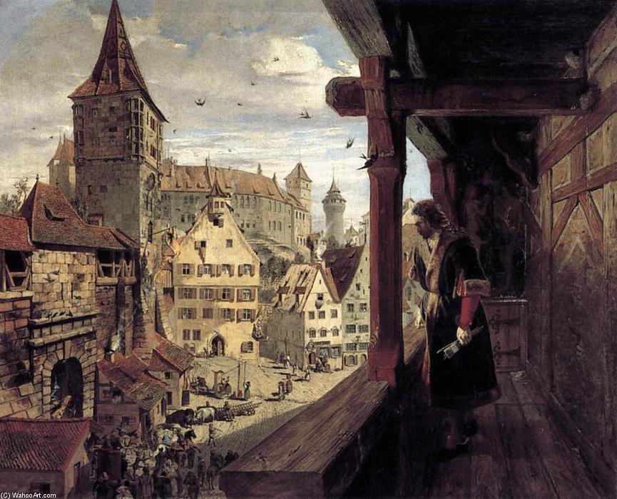 Albrecht Dürer On The Balcony Of His House — Vilijam Bel Skot
