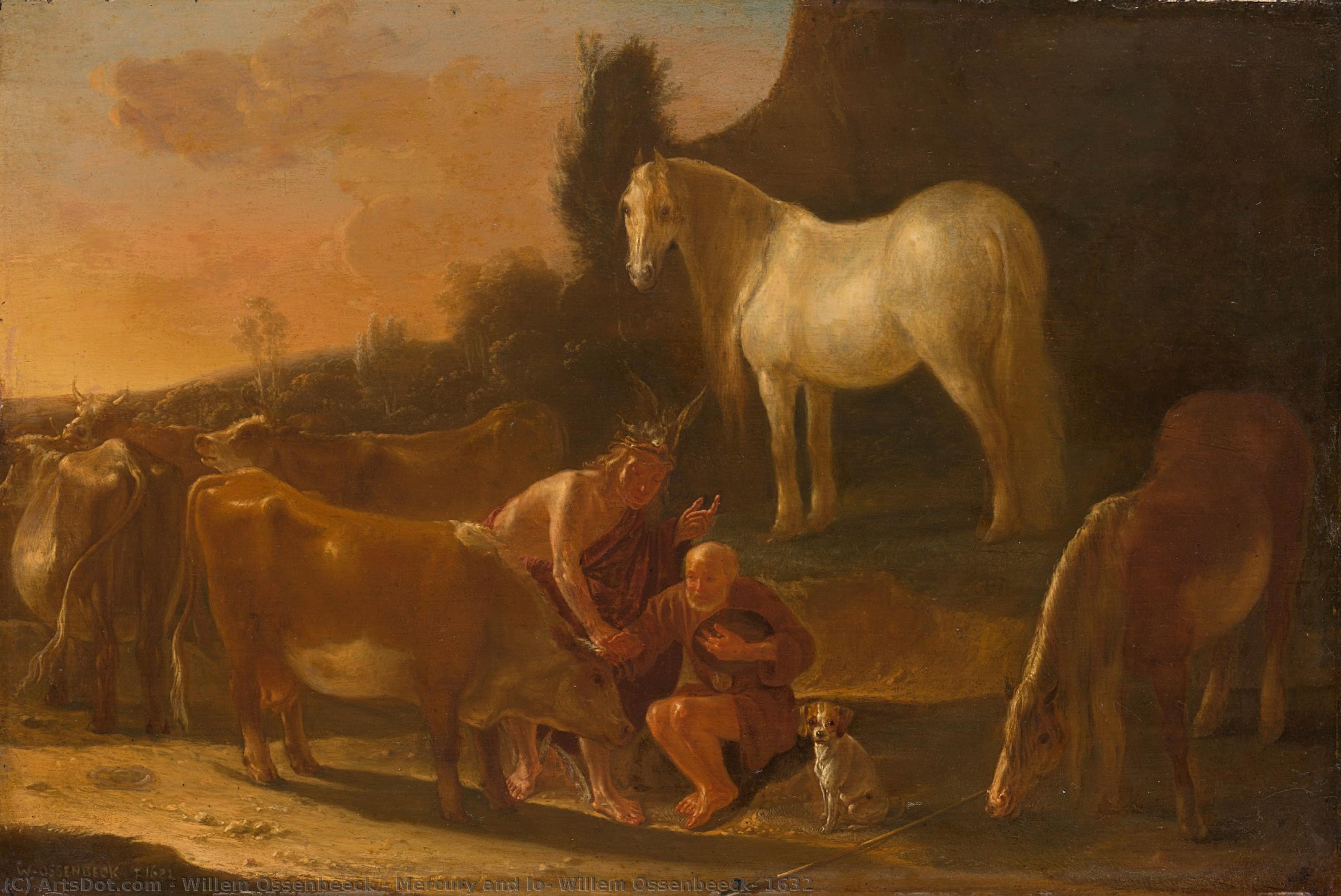 Mercury And Io, Willem Ossenbeeck, 1632 — Willem Ossenbeeck