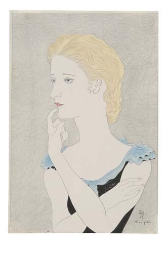 Portrait Of A European Woman — Léonard Tsuguharu Foujita