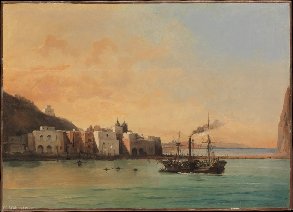 View Of Ischia From The Sea (1842) — Charles Rémond