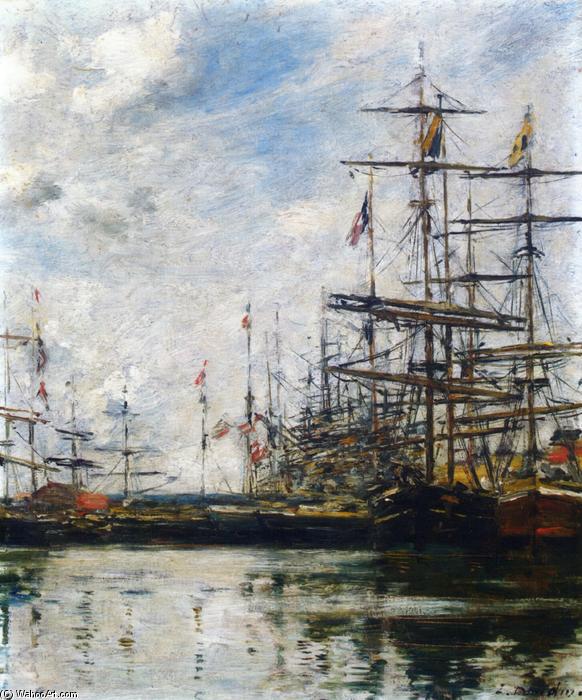 The Port, Ships At Dock — エギュヌ・ルイユ・ブドアン