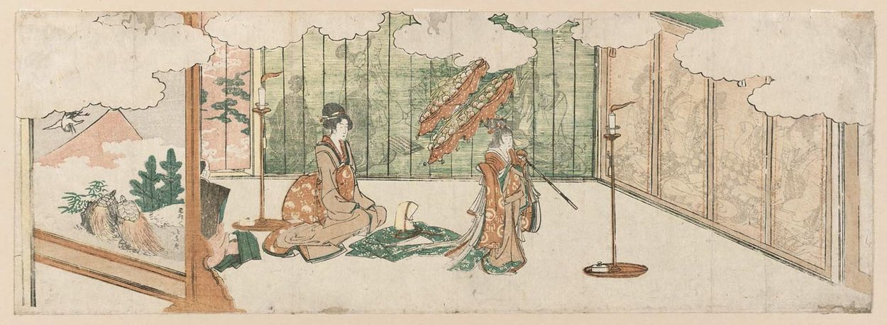 Young Girl Dancing At A Nobleman's Mansion — Katsushika Hokusai