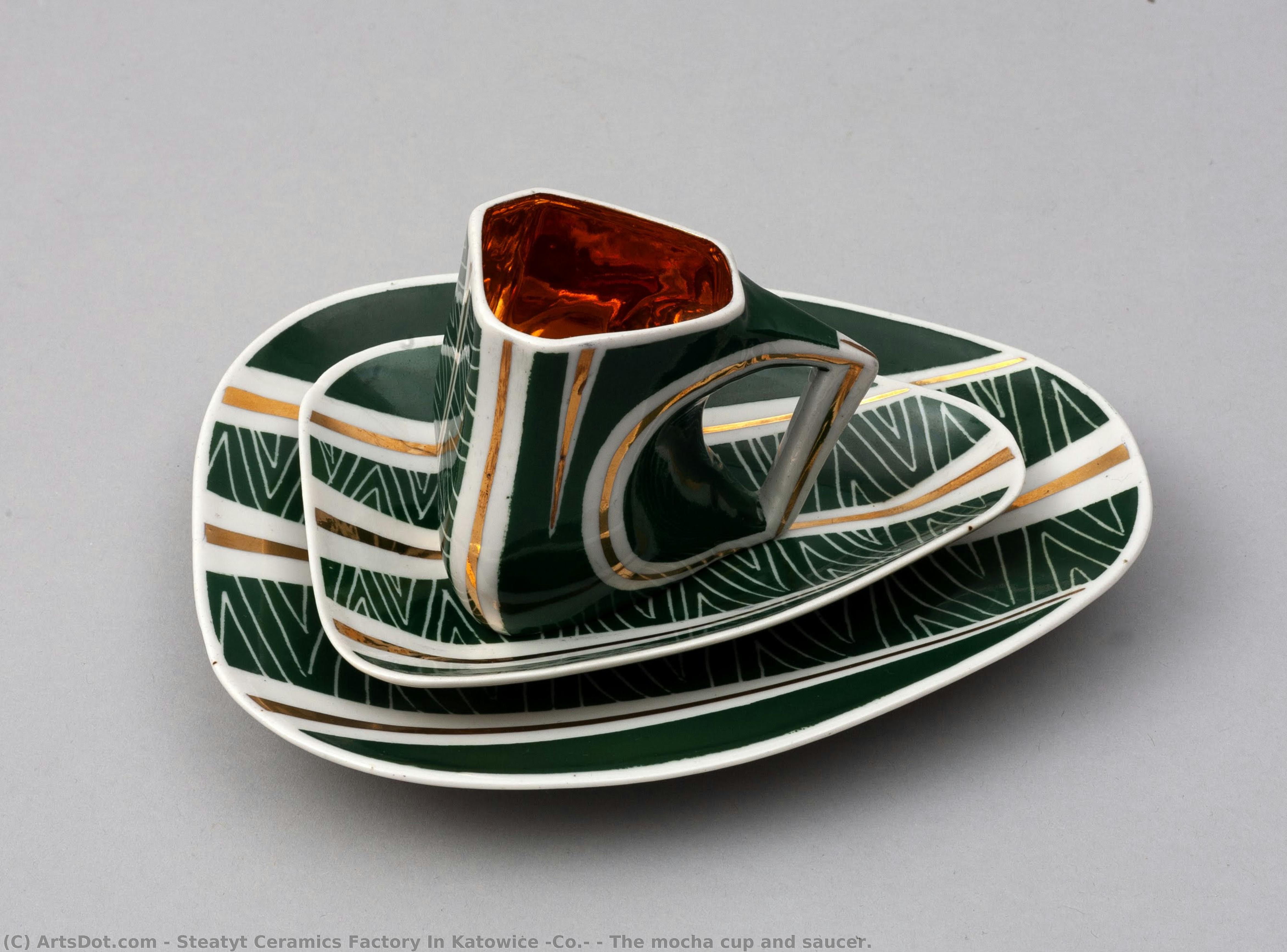 The Mocha Cup And Saucer. — Steatyt Ceramics Factory In Katowice (co.)
