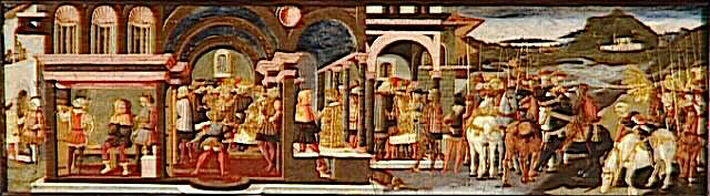 Enée Et Anthénor Complotant Contre Troie — Giovanni Di Ser Giovanni