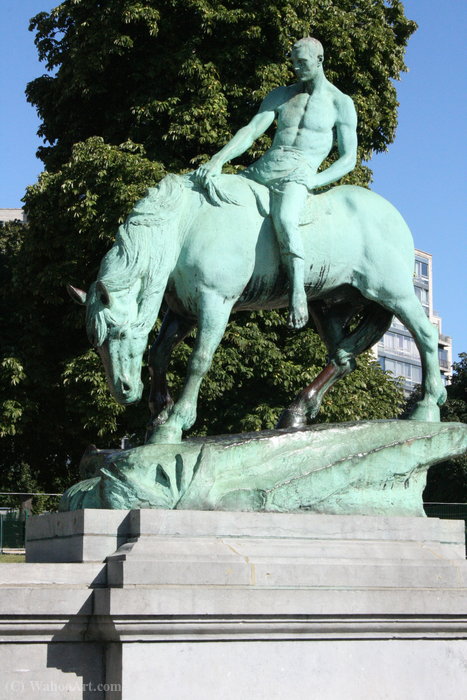 Cheval A L'abreuvoir, (1899) — Constantin Meunier