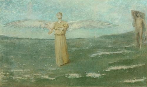 Tobias And The Angel — Thomas Wilmer Dewing