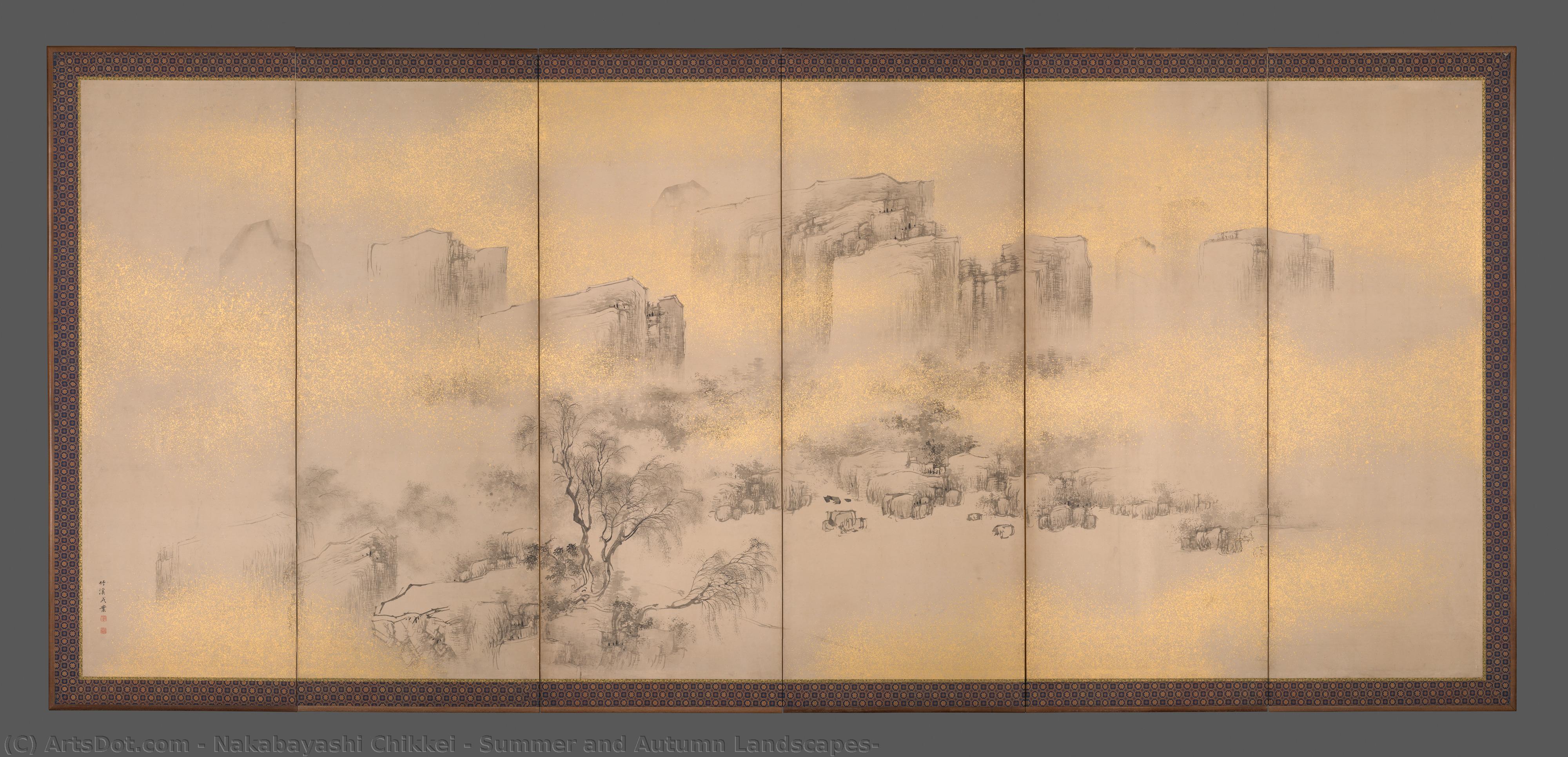 Summer And Autumn Landscapes — Nakabayashi Chikkei