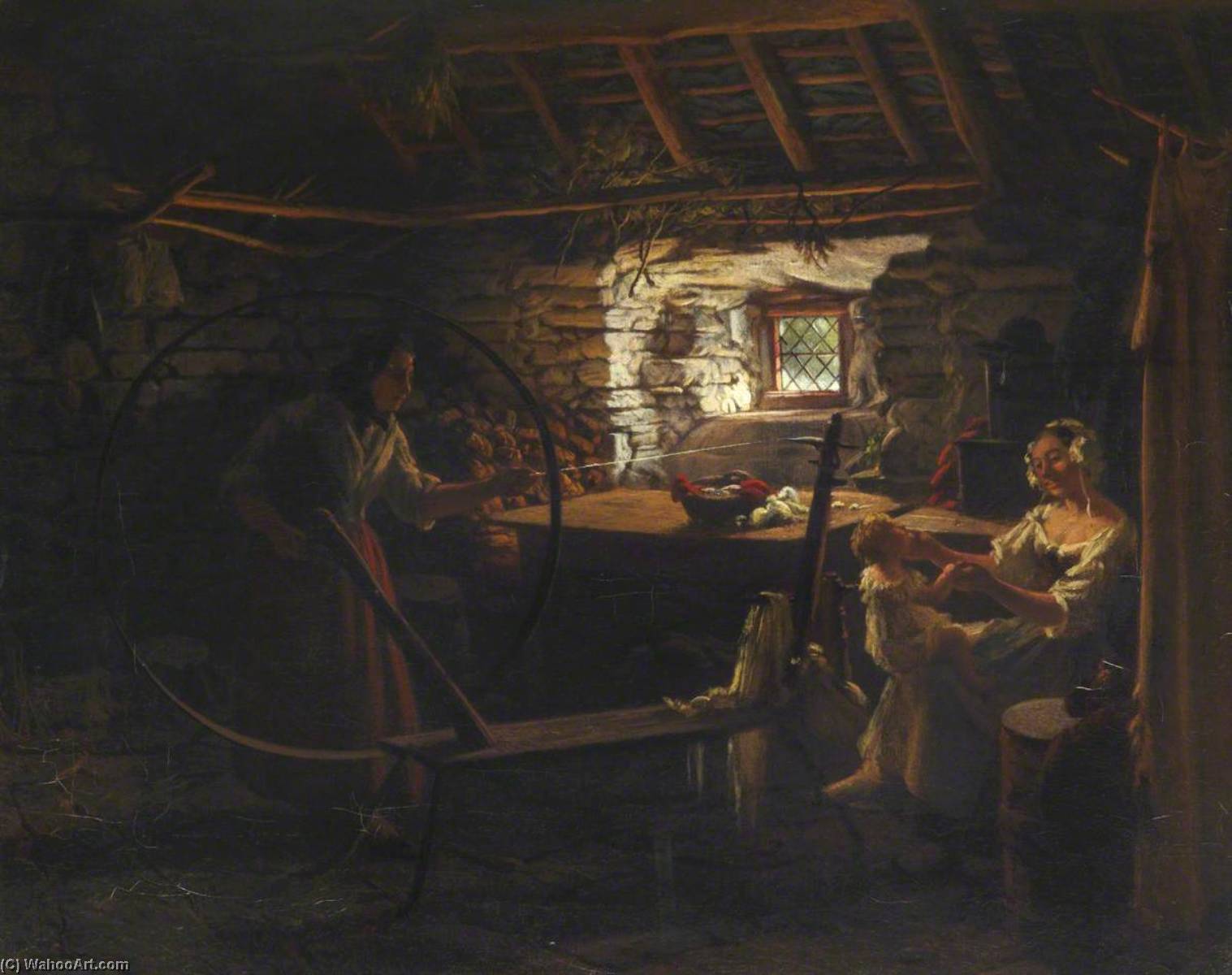 A Welsh Interior, Spinning — Томас Стюарт Смит