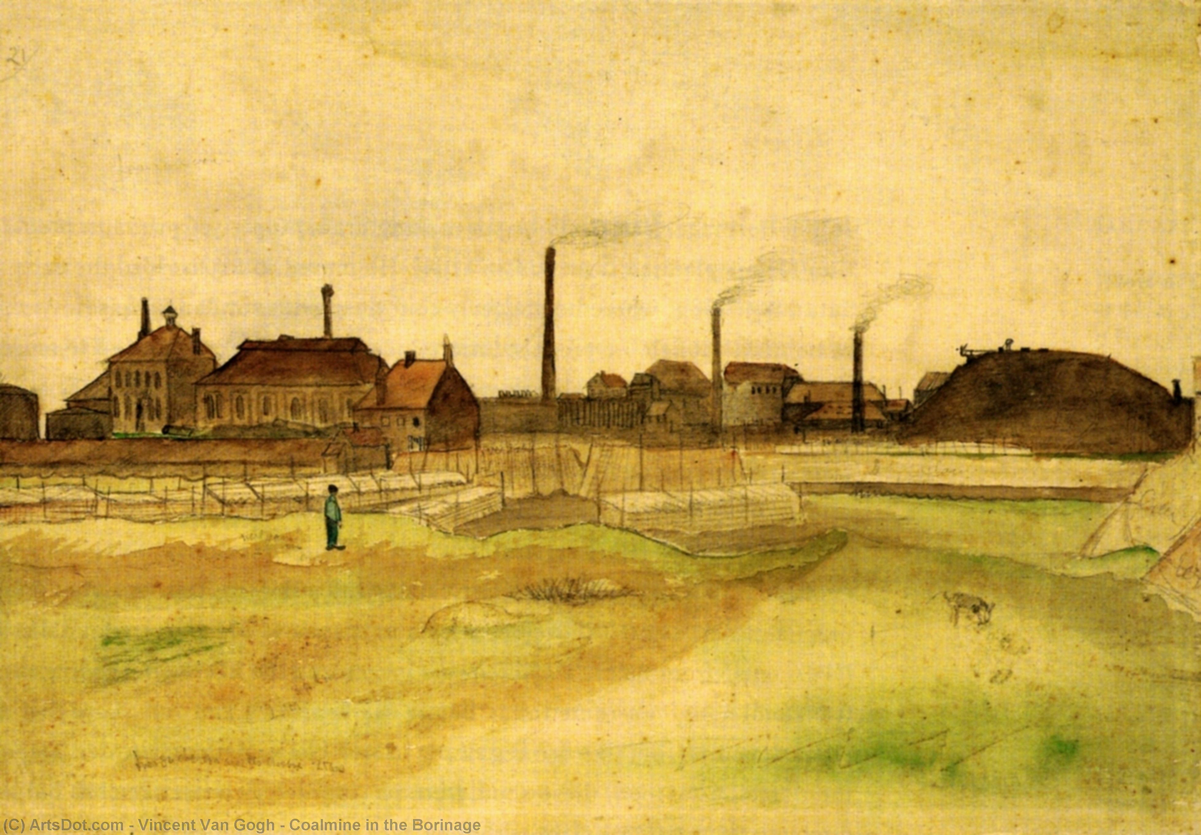 Coalmine In The Borinage — Vincent Willem Van Gogh