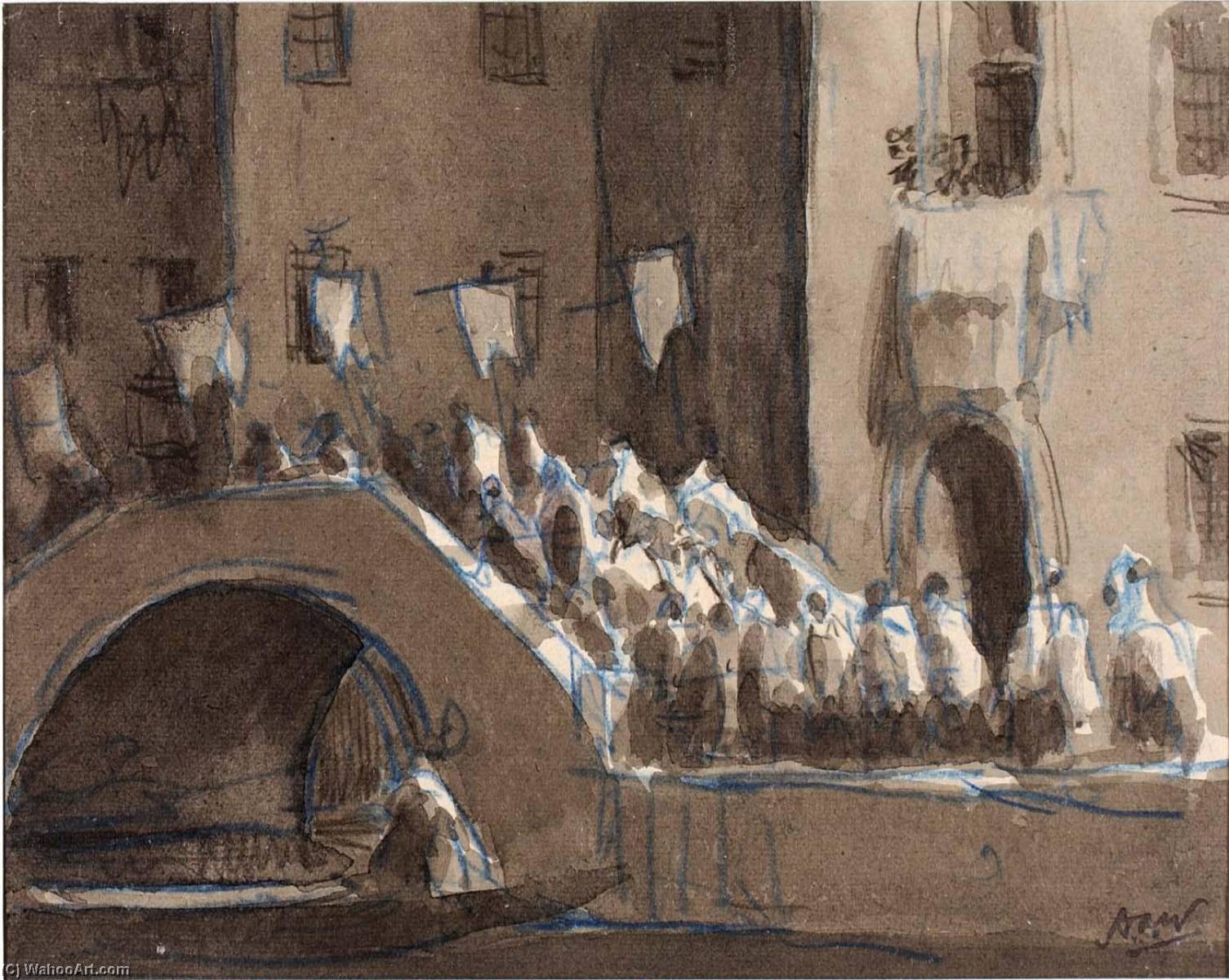 Procession In The Venitian Night — Herman Armour Webster
