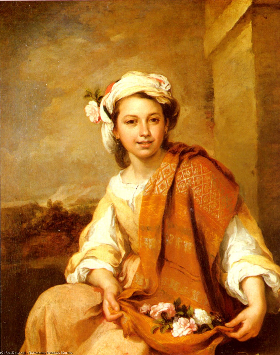 Estaban The Flower Girl — Bartolomé Esteban Murillo