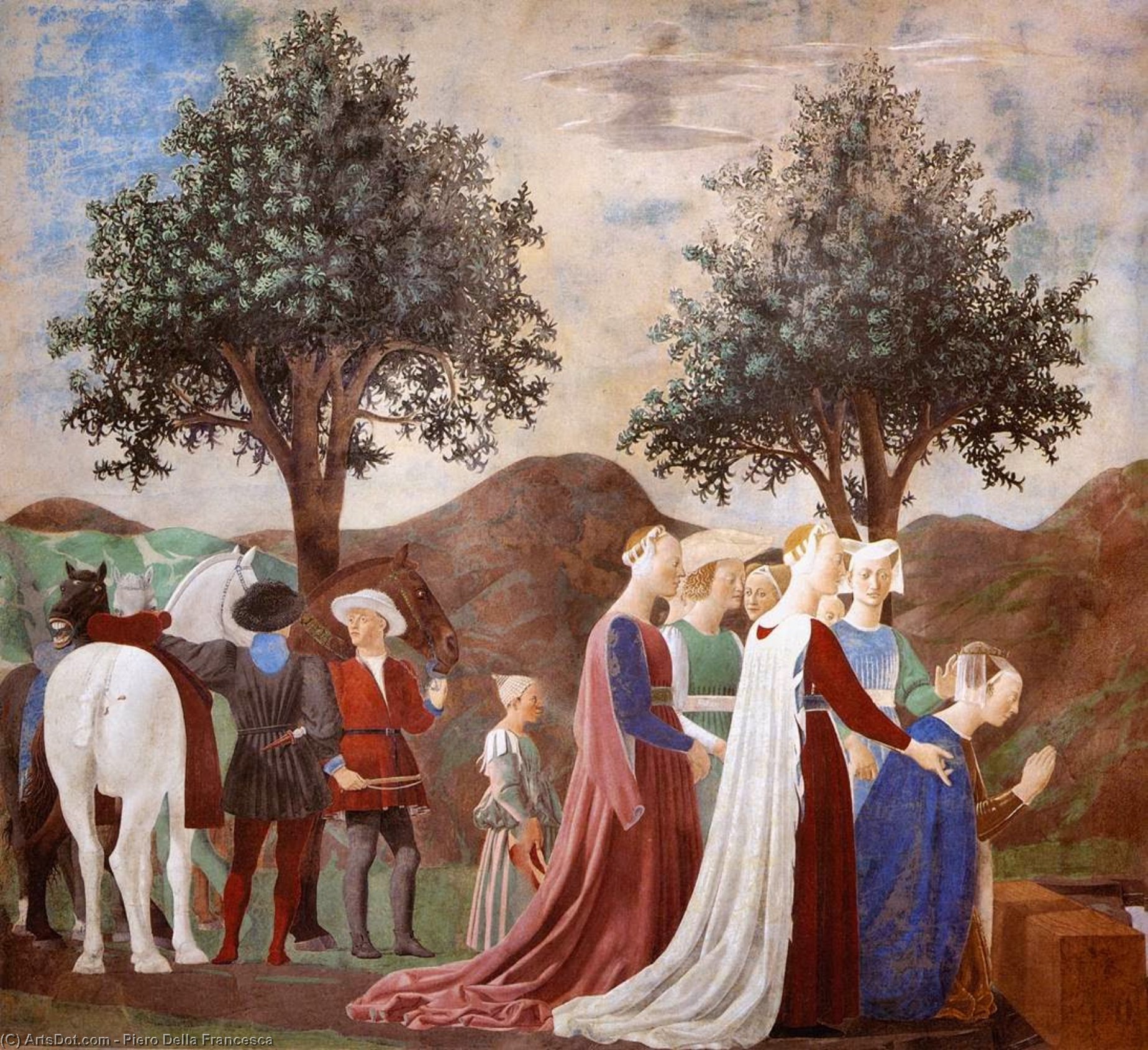 Procession Of The Queen Of Sheba — ピエロ・デッラ・フランチェスカ