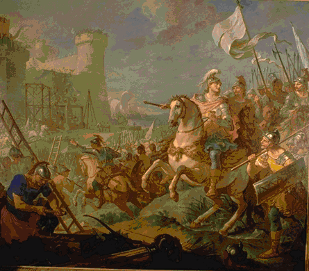 Le Siège De Bordeaux (histoire De Clovis) — Charles-joseph Natoire