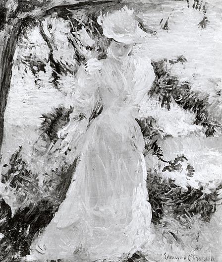 Mrs. Tarbell In The Garden, (painting) — Edmund Charles Tarbell