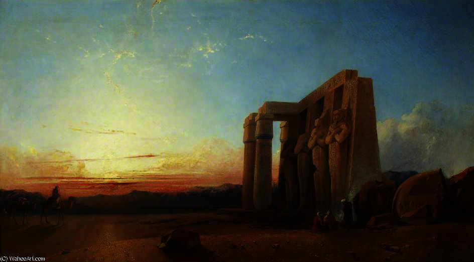 The Ramesseum At Thebes, Sunset — William James Müller