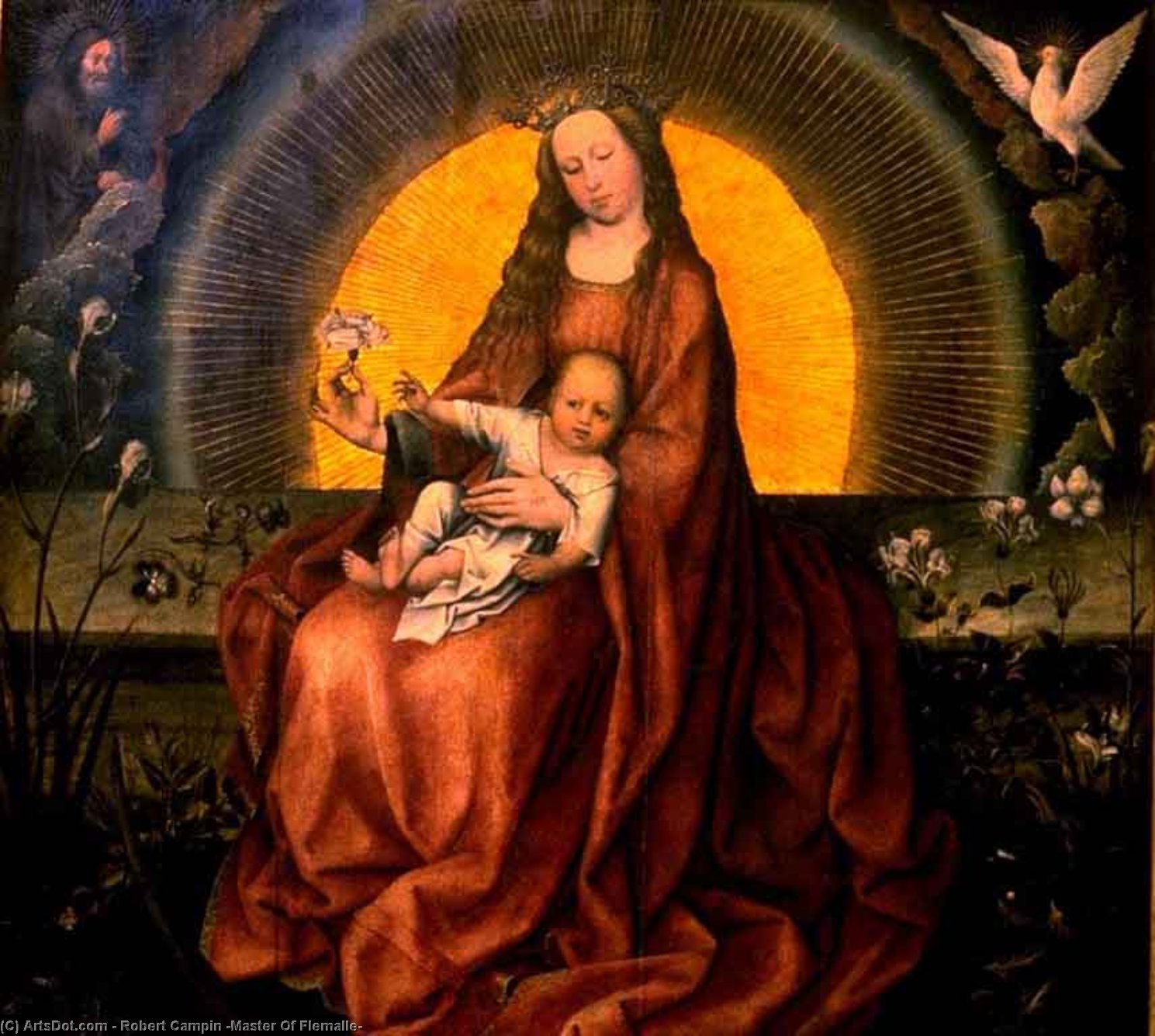 Mary In The Garden — Robert Campin (master Of Flemalle)