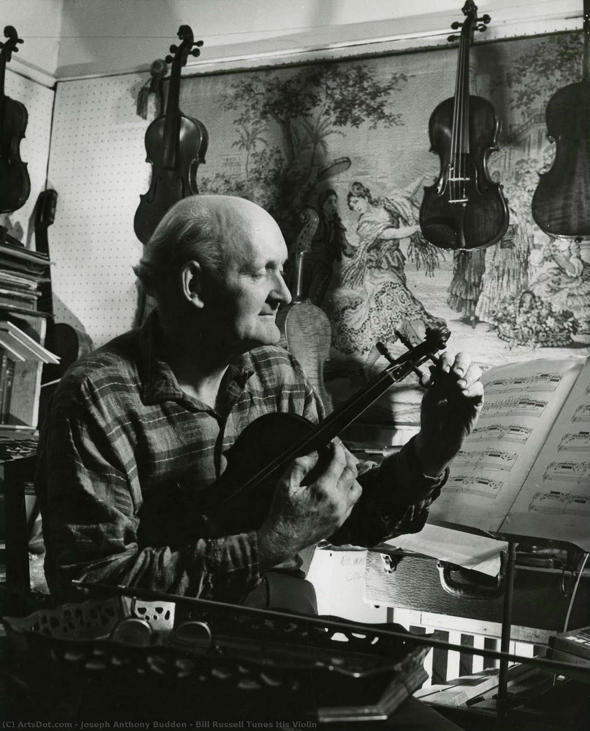 Bill Russell Tunes His Violin — Joseph Anthony Budden