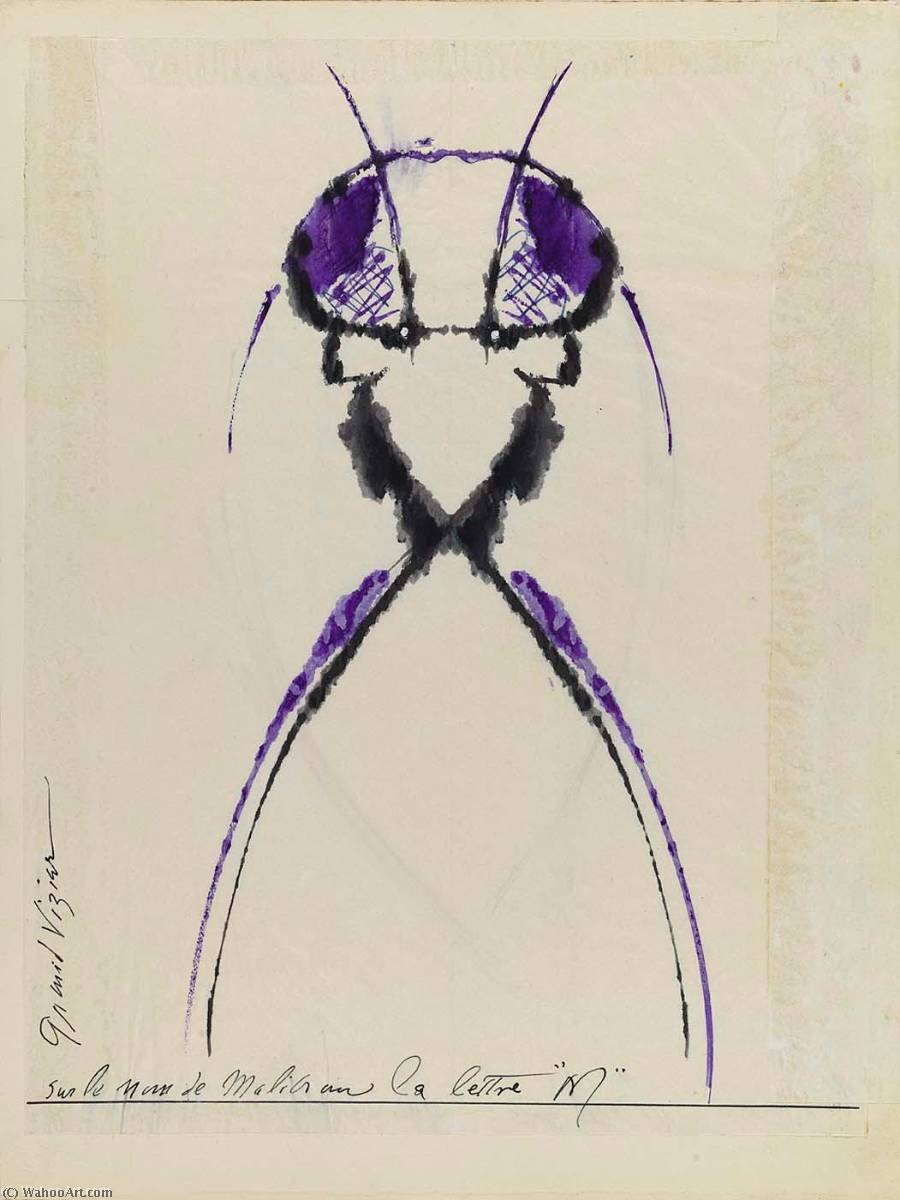 Untitled (sur Le Nom De Malibran La Lettre M ) — Joseph Cornell