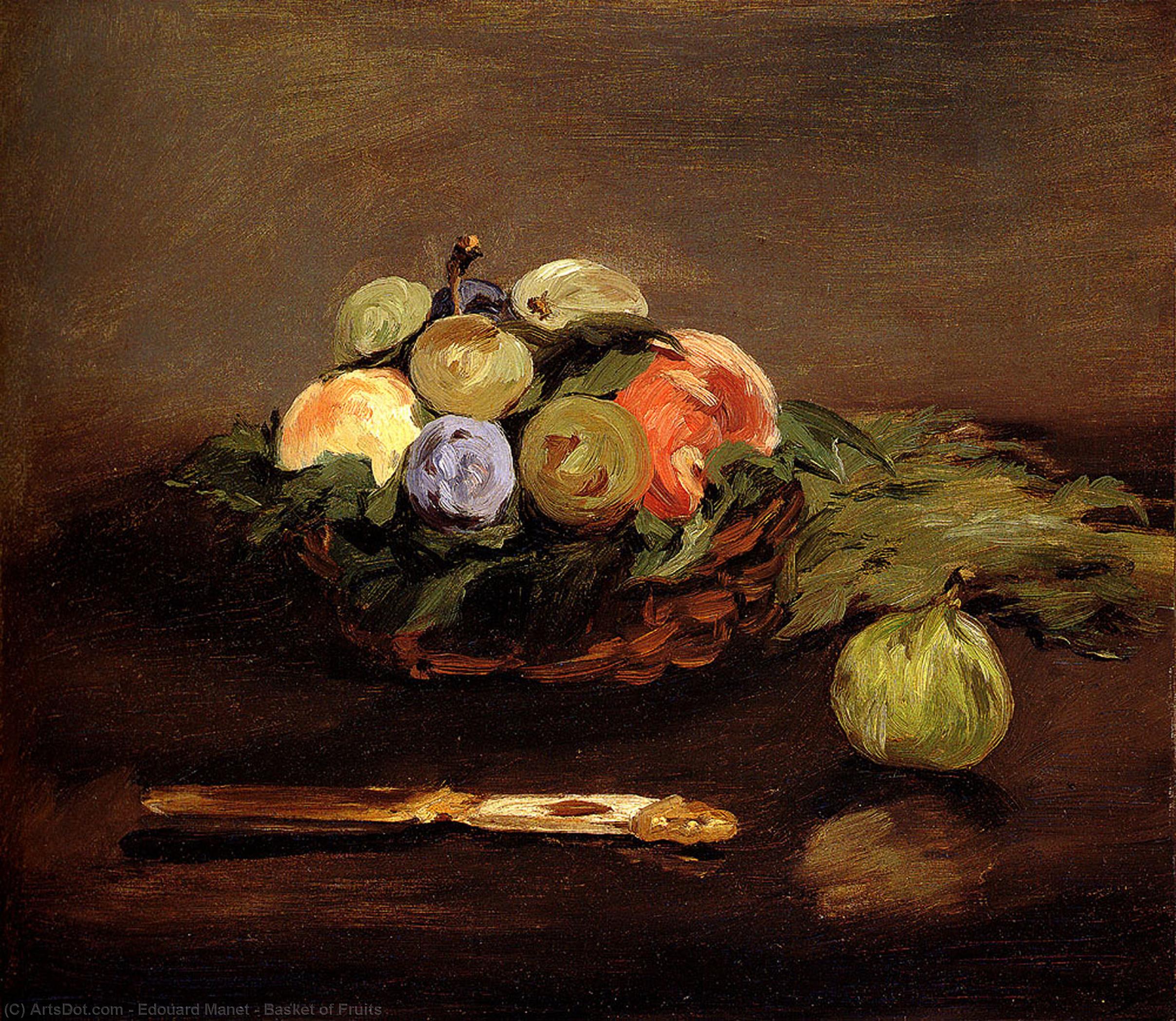 Basket Of Fruits — Édouard Manet