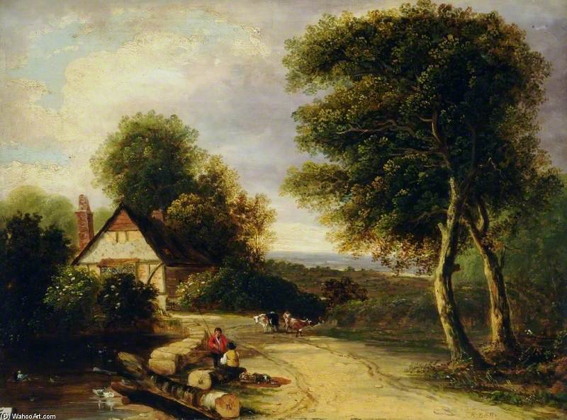 Landscape With A River — フレデリック・リチャード・リー