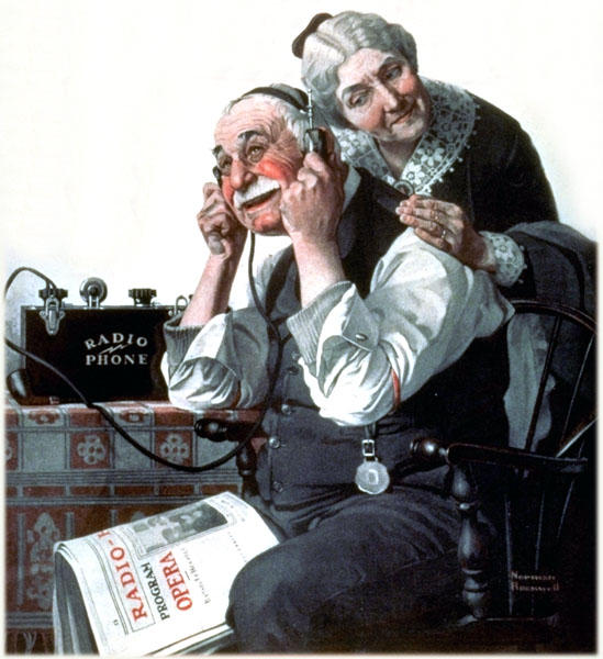 Radio Phone — Norman Rockwell