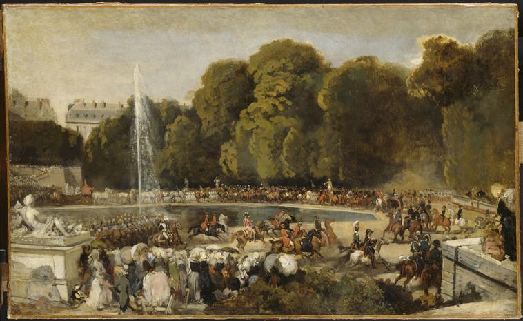 Entrée De La Duchesse D'orléans Dans Le Jardin Des Tuileries — Eugène Lami