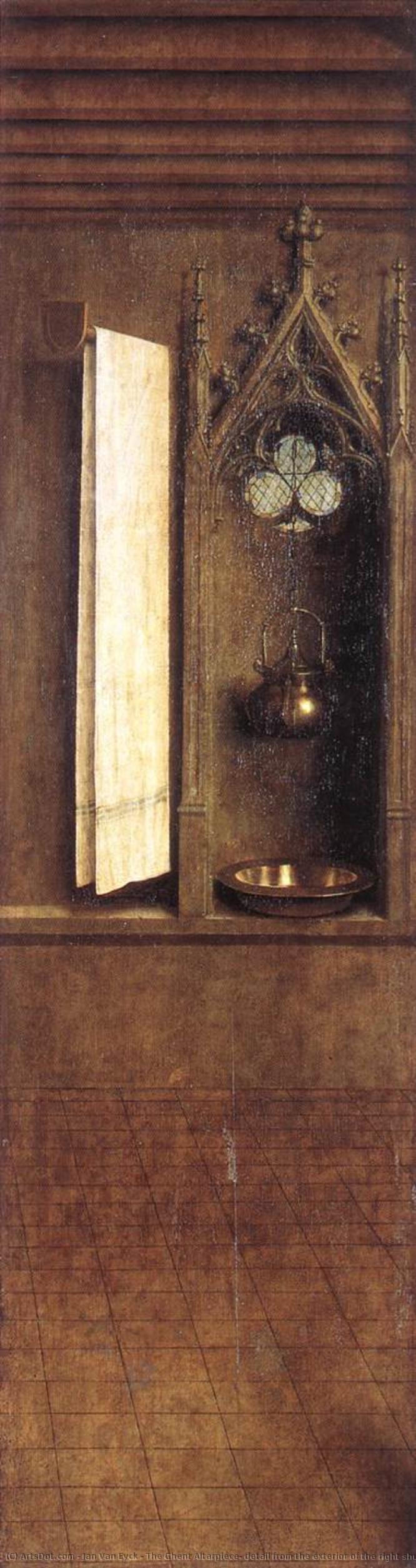 The Ghent Altarpiece, Detail From The Exterior Of The Right Shutter — Jan Van Ejck