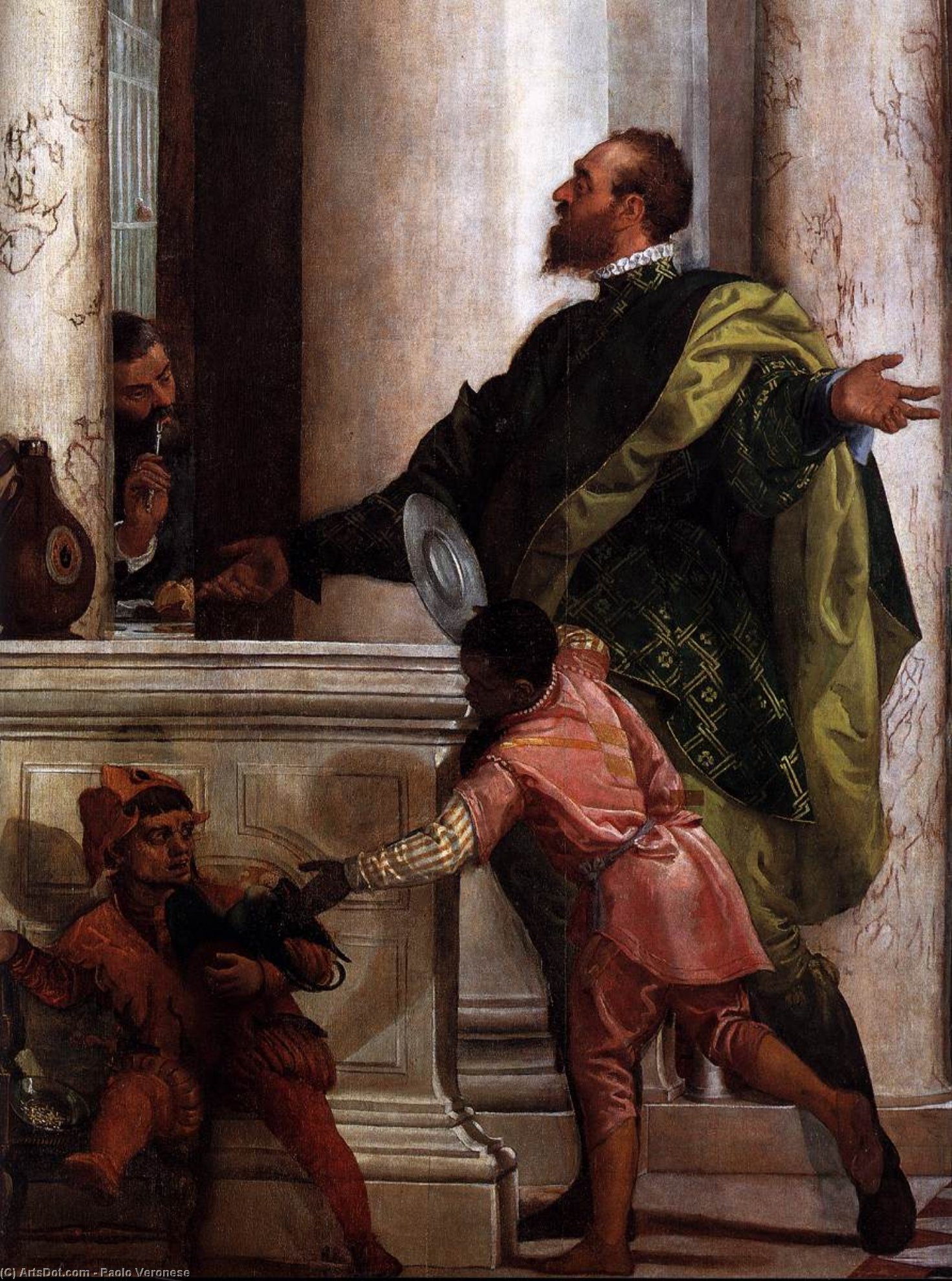Banquete En Casa De Leví (detalle) (10) — Paolo Veronese